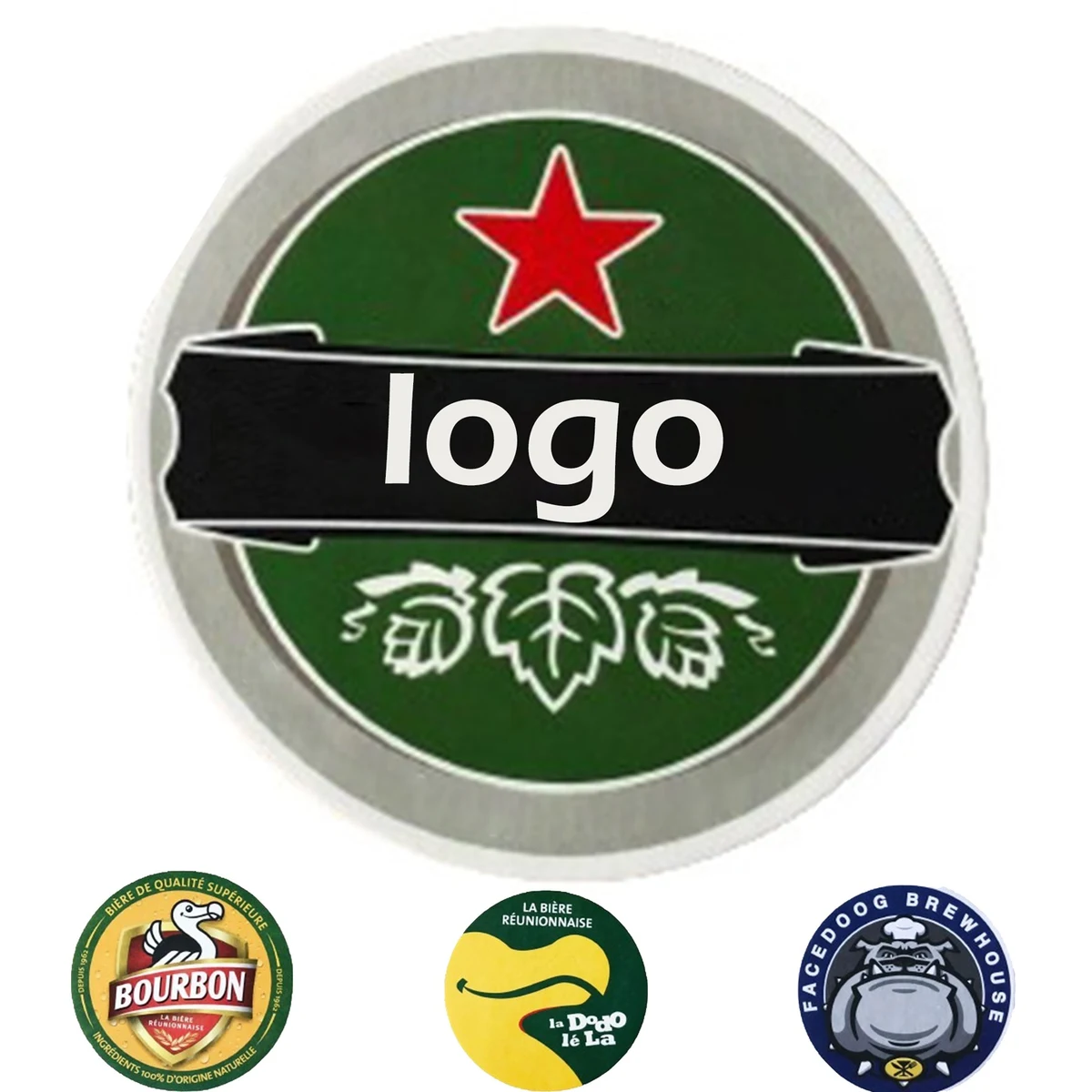 4 "Absorbent Paper Disposable Coasters 1