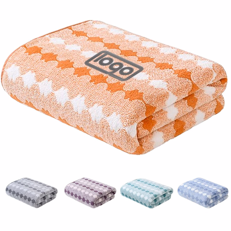 Coral Velvet Bath Towel