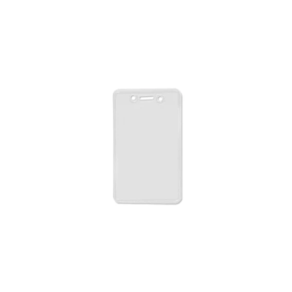 2.80" W x 4.50" H - Anti-Static Vertical Clear Vinyl Badge Holder (Blank) 1