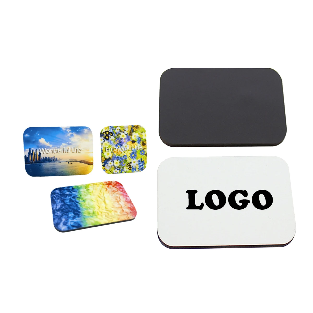 MOQ 50 Creative Rectangle Magnetic Fridge Stickers 1