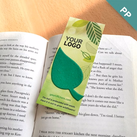 Graphic Leaf Shape Small Eco Bookmarks