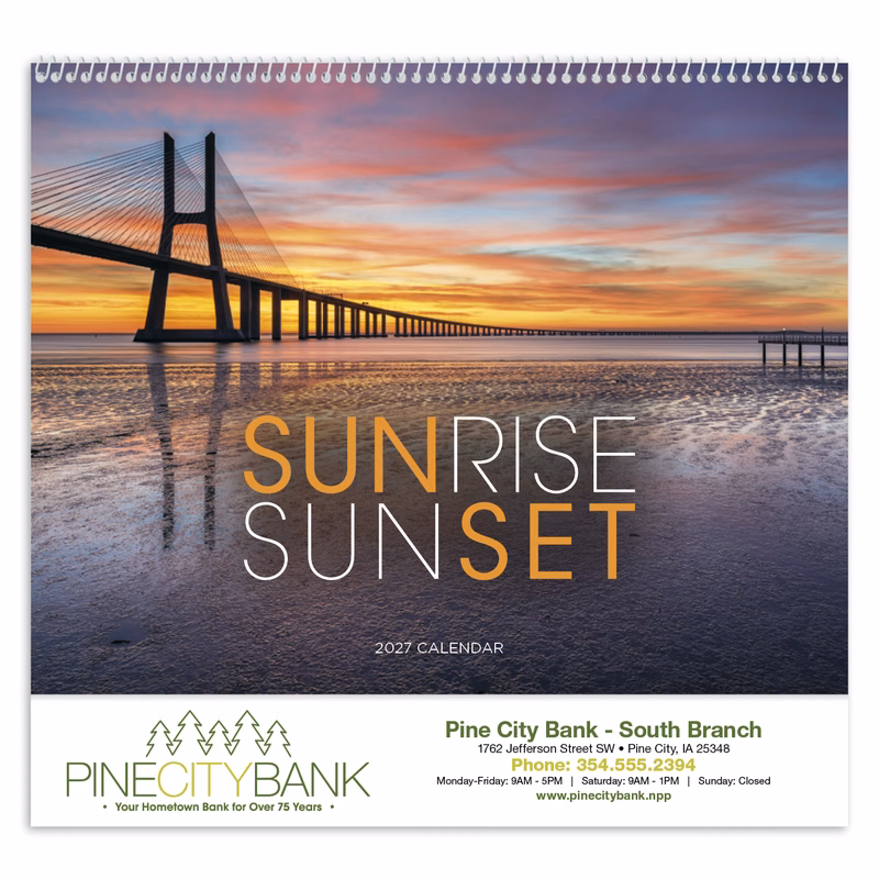 Triumph® Calendars Sunrise Sunset Calendar