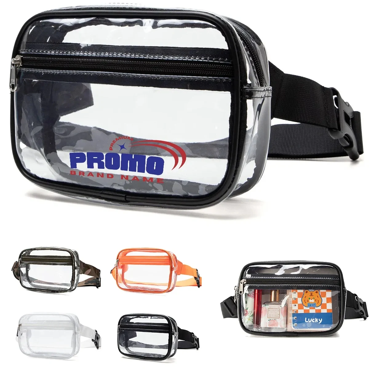 Small Clear Fanny Pack Stadium Approved Belt Bag Unisex 1