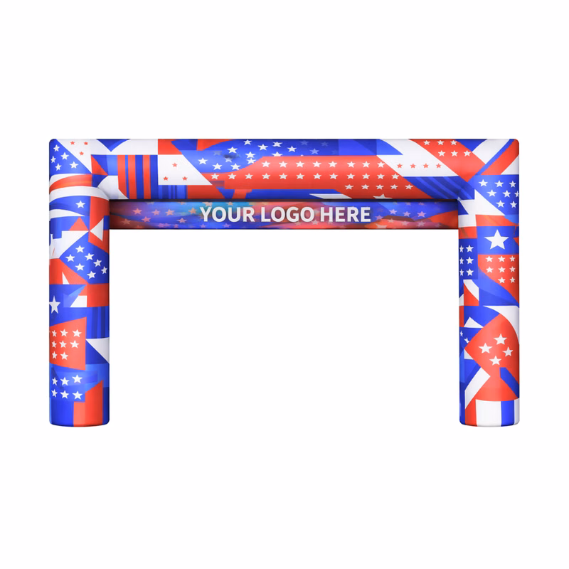 35' Cold Air Arch Square w/ Banner