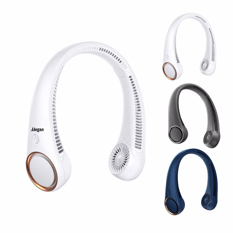 USB Portable Mini Lazy Neck Hanging Charging Small Fan