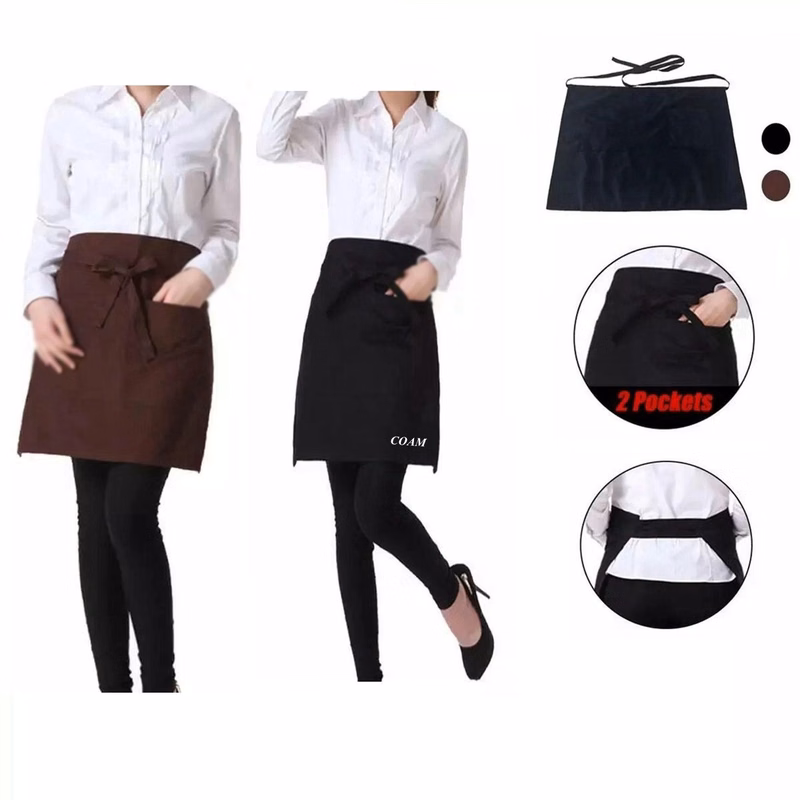 Kitchen Waist Apron With Pocket
