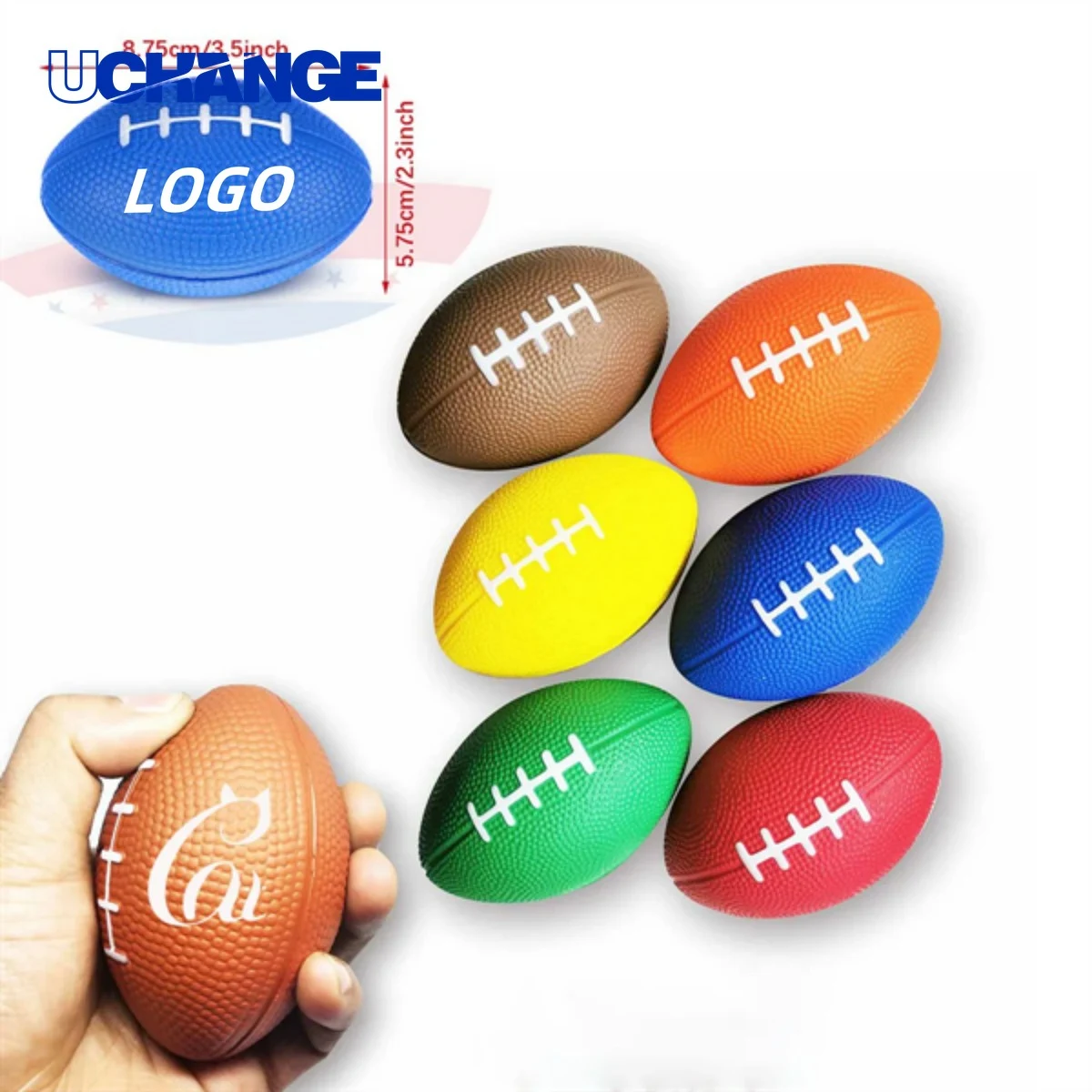 PU Foam Anti-Stress Rugby Ball 1