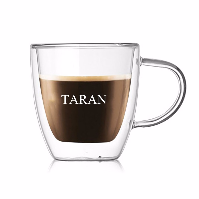 Double Wall Insulated Espresso Cups Clear Coffee Mugs