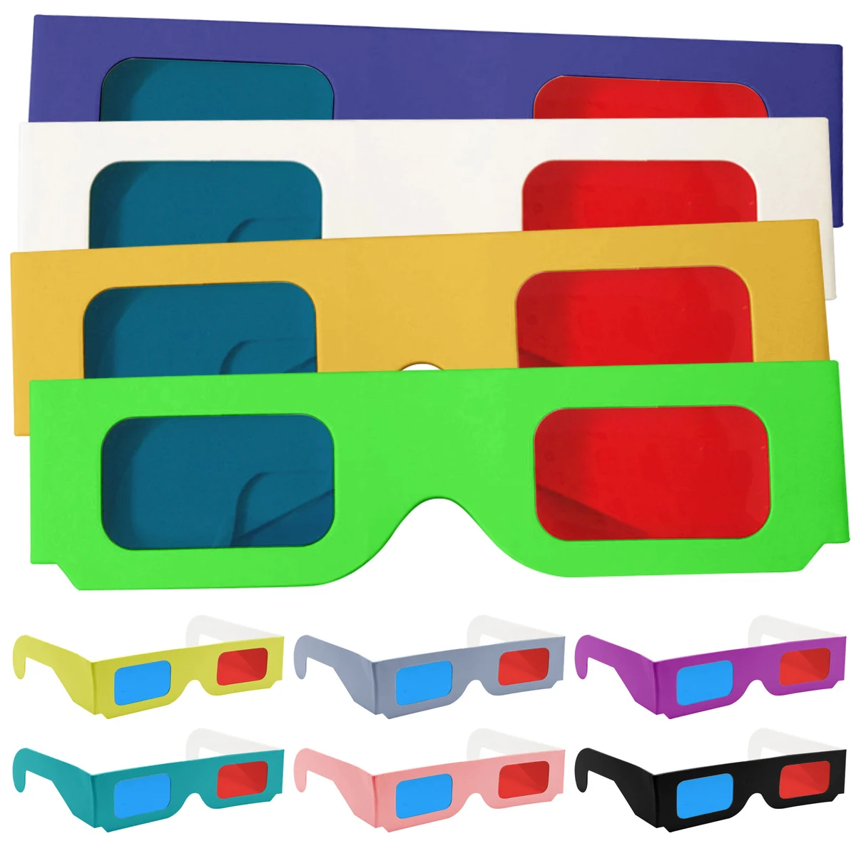 Red Cyan 3D Paper Sunglass 1