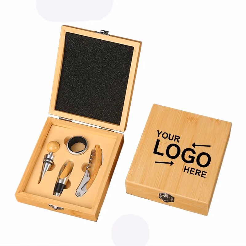 Bamboo Box Wine Openner Set