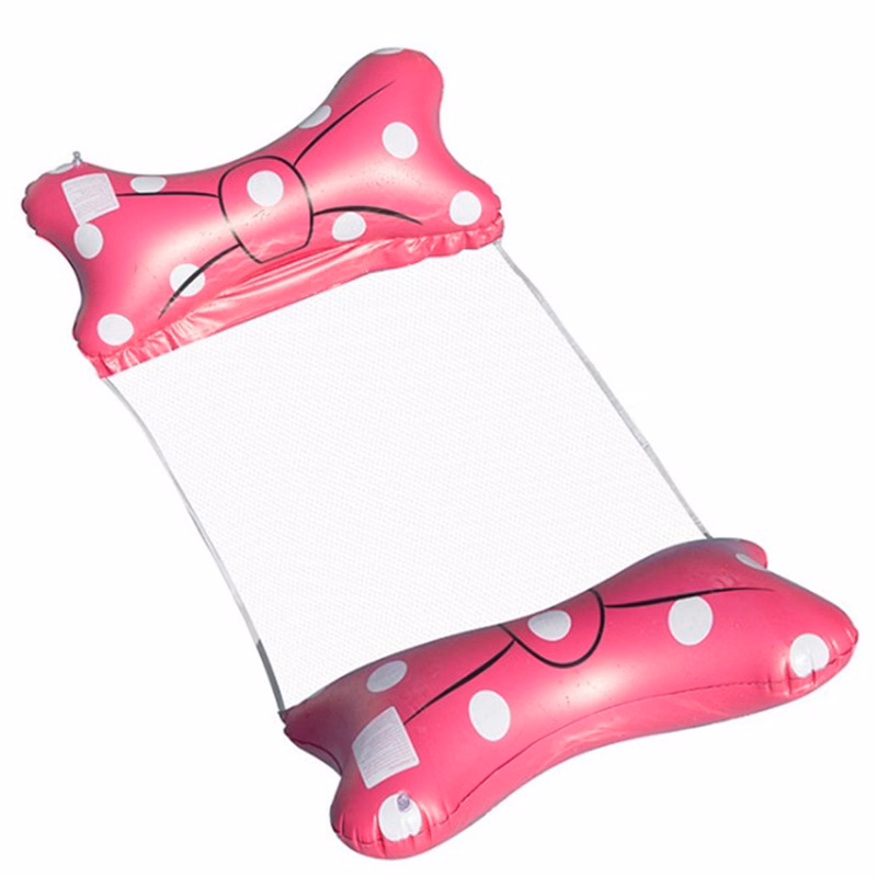 PVC bowknot floating bed inflatable chair