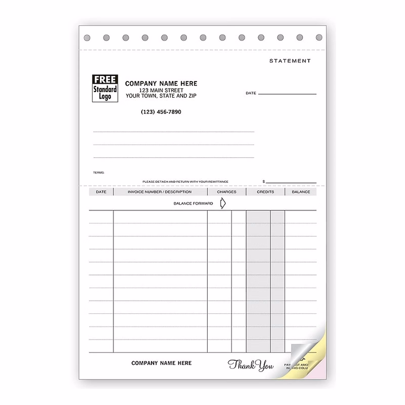 Detailed Account Statement Forms