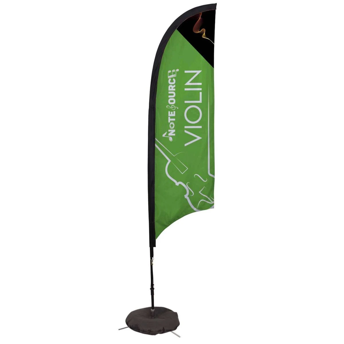7' Elite Razor Nylon Sail Sign Kit (Single-Sided with Scissor Base) 1