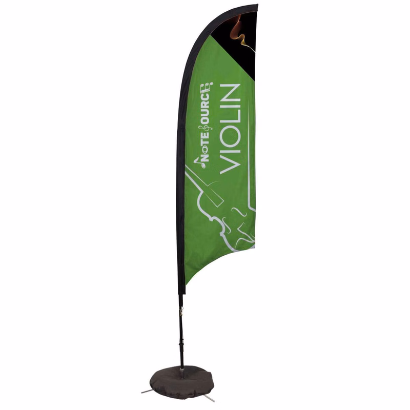 7' Elite Razor Nylon Sail Sign Kit (Single-Sided with Scissor Base)