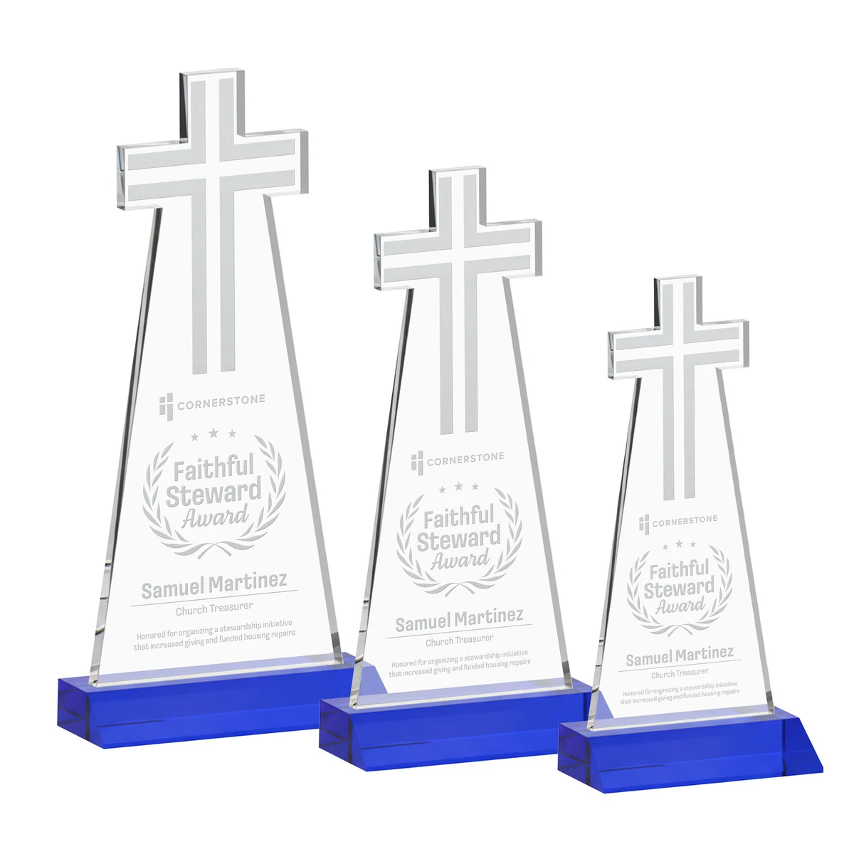 Cross Award - Blue 1