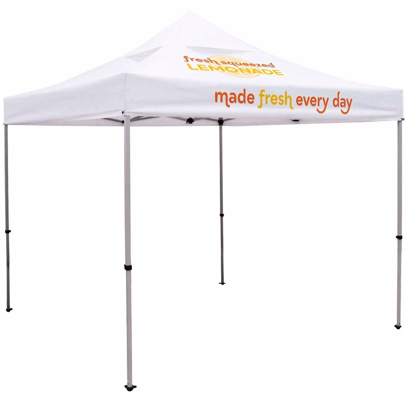 10' Deluxe Tent Kit with Vented Canopy (Imprinted, 2 Locations)