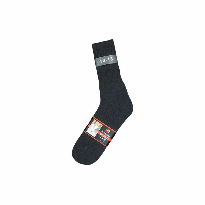 Men's Sports Socks - Black Size 9-11