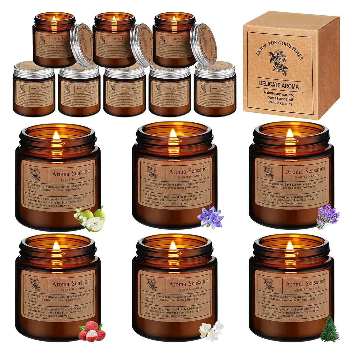 Candles for Home Scented Aromatherapy Gifts 1