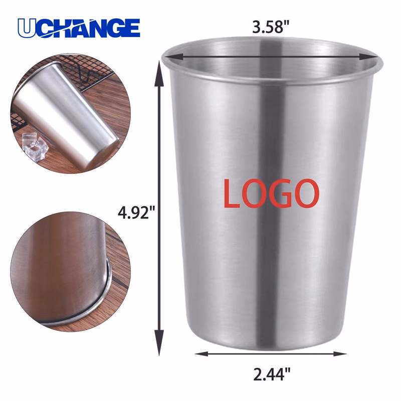 Full Color Shatterproof Stainless Steel Cup Container (17oz)