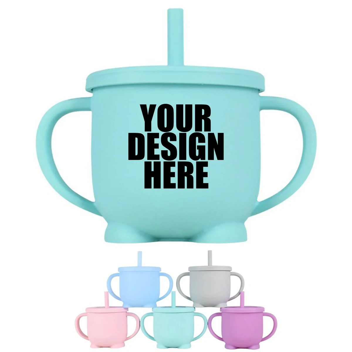 Silicone Training Straw Cup 1