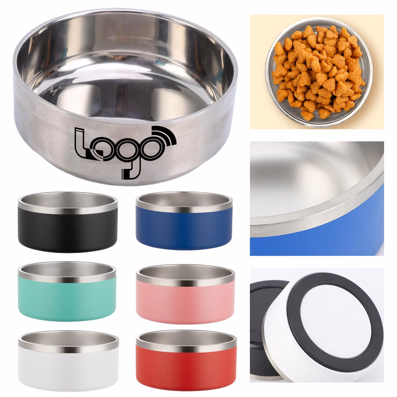 Stainless Steel Non-Slip Pet Bowl for Cats and Dogs