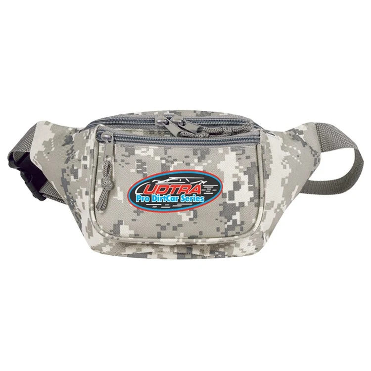 Poly Three-Zipper Camo Fanny Pack 1