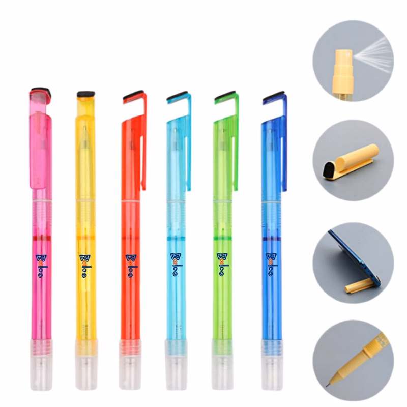 Gel Ink Pens with Screen Wipe, Phone Stand and Mist Spray