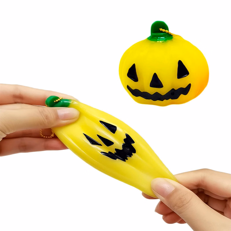 Halloween Pumpkin Stress Key Chain