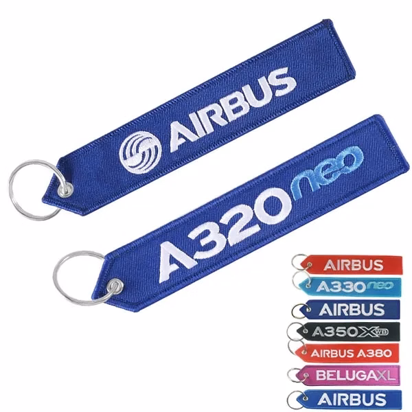 Custom Embroidered Flight Keychain