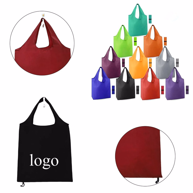 Custom Printed Eco-friendly Foldable Polyester Shopping Bag