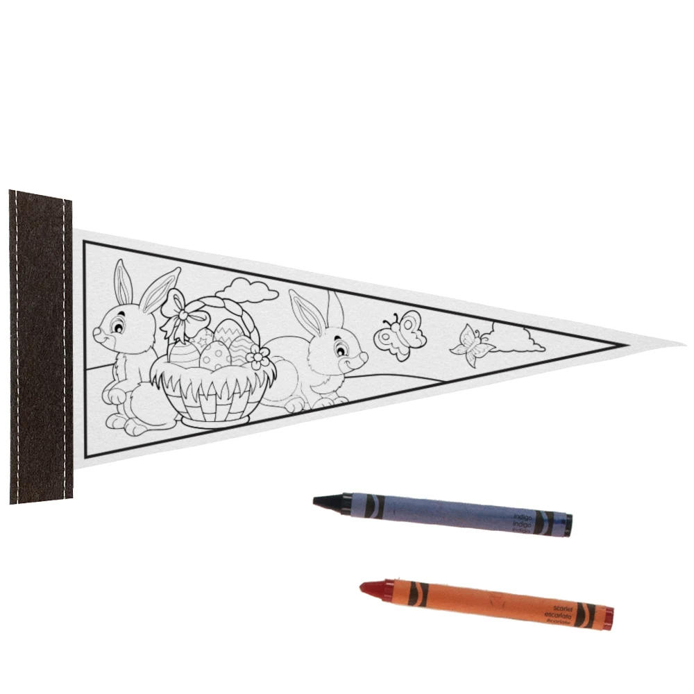 Pennants - 4" x 10" Color Me 1