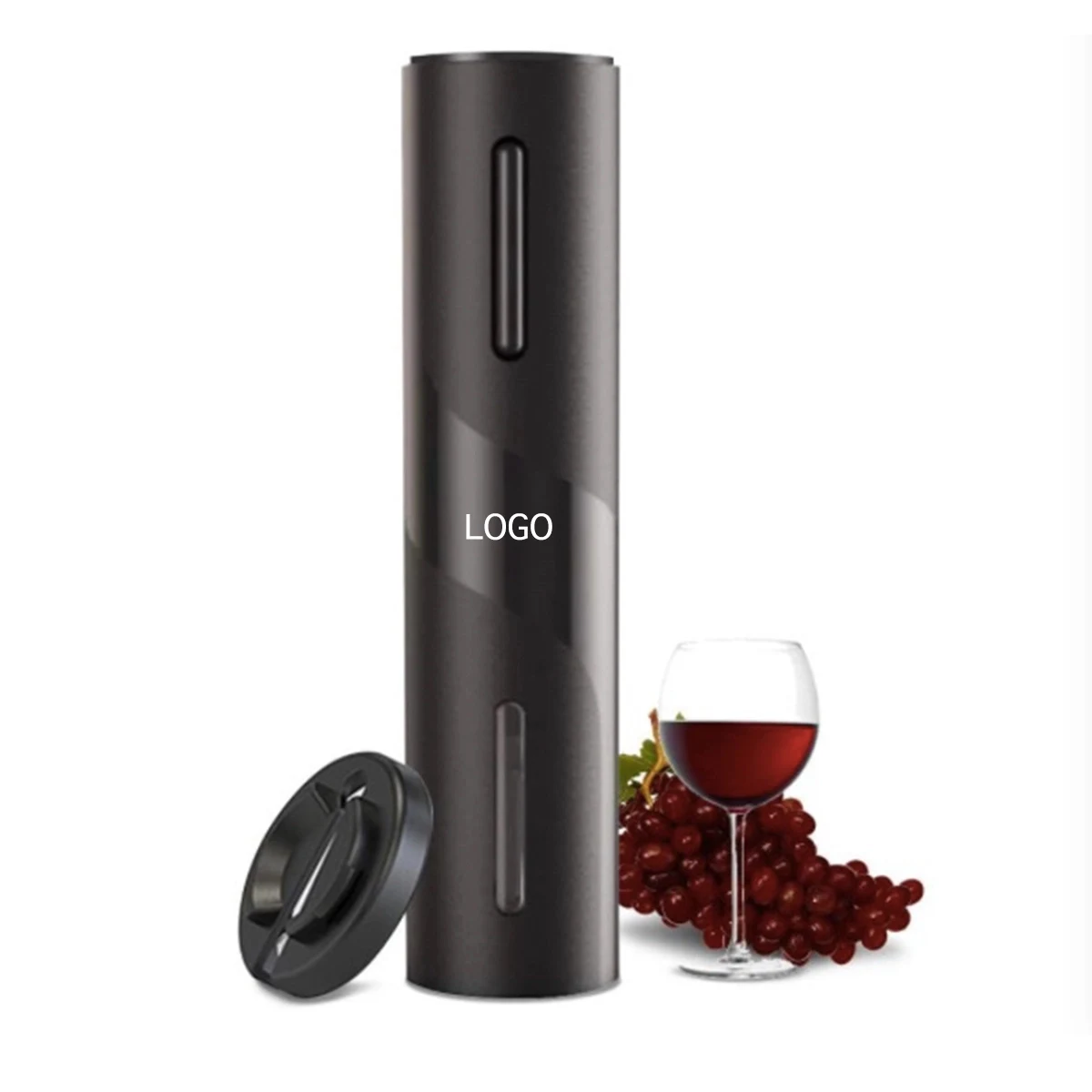 Battery Operated Wine Bottle Openers with Foil Cutter, custom bottle opener with logo imprint 1