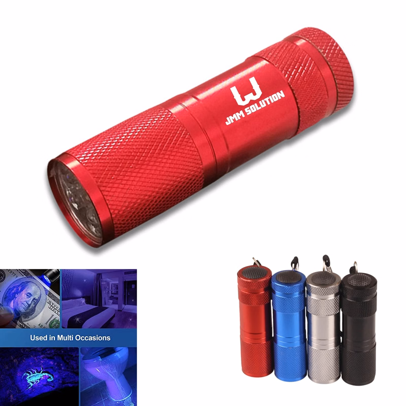 UV Blacklight 9 LED Flashlight