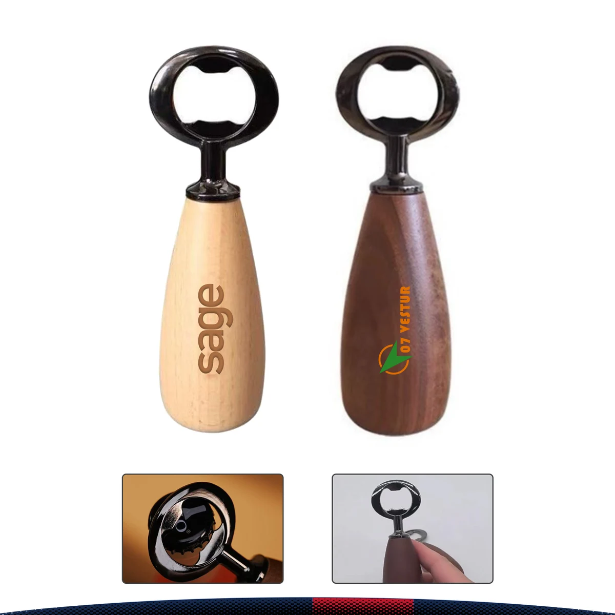 Forestelle Wooden Handle Bottle Opener 1