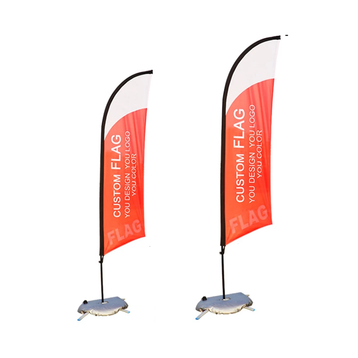 Knife-Shaped Beach Advertising Flag 1