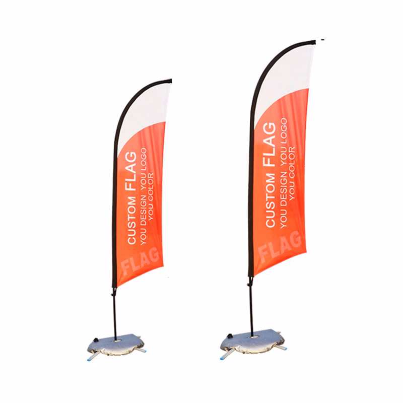 Knife-Shaped Beach Advertising Flag