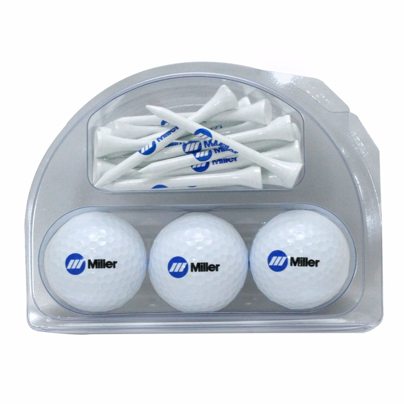 Custom 3 Ball Tournament Pack w/ Golf Tees