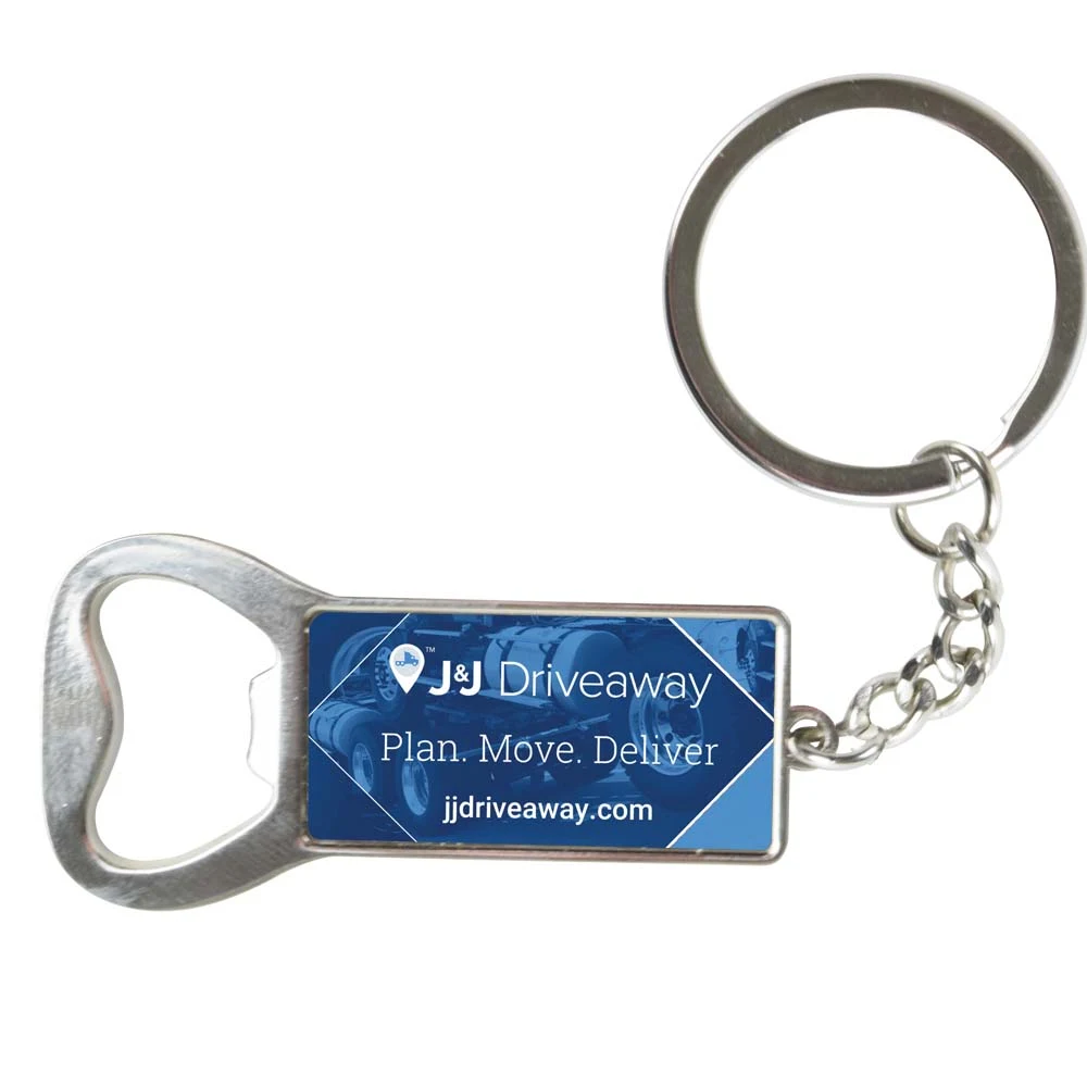 Rectangular Keychain Bottle Opener 1
