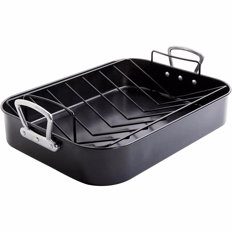 Custom 18" Rectangular Nonstick Large Turkey Roaster Rack