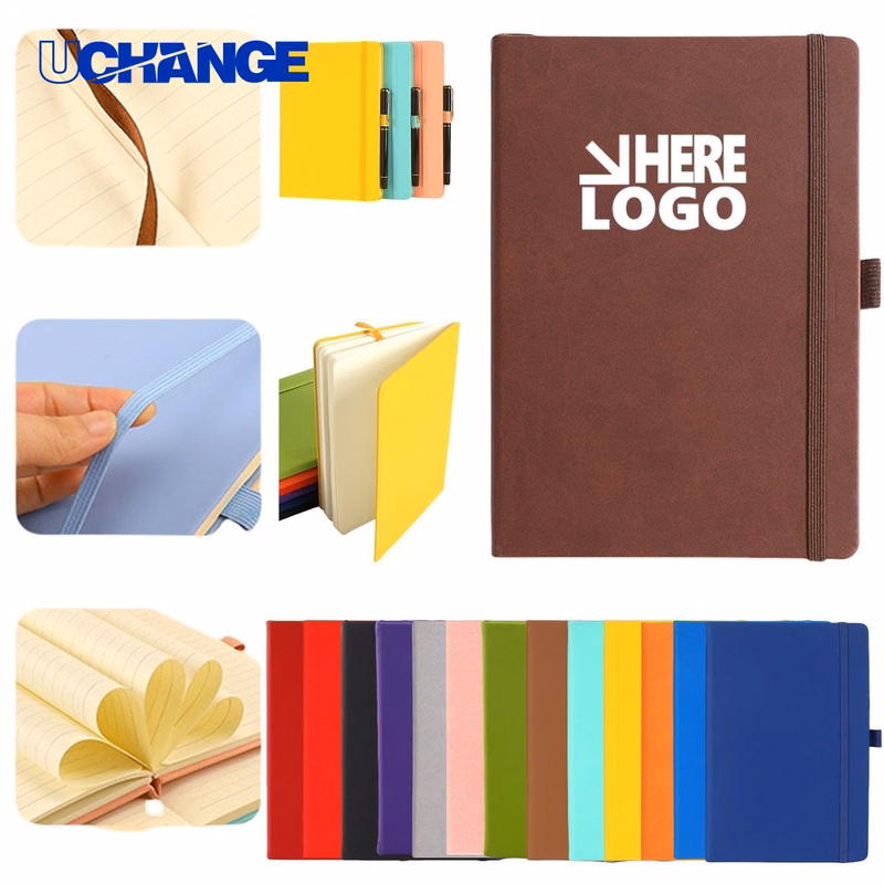 A5 Classic Leather Hardcover Notebook Journal