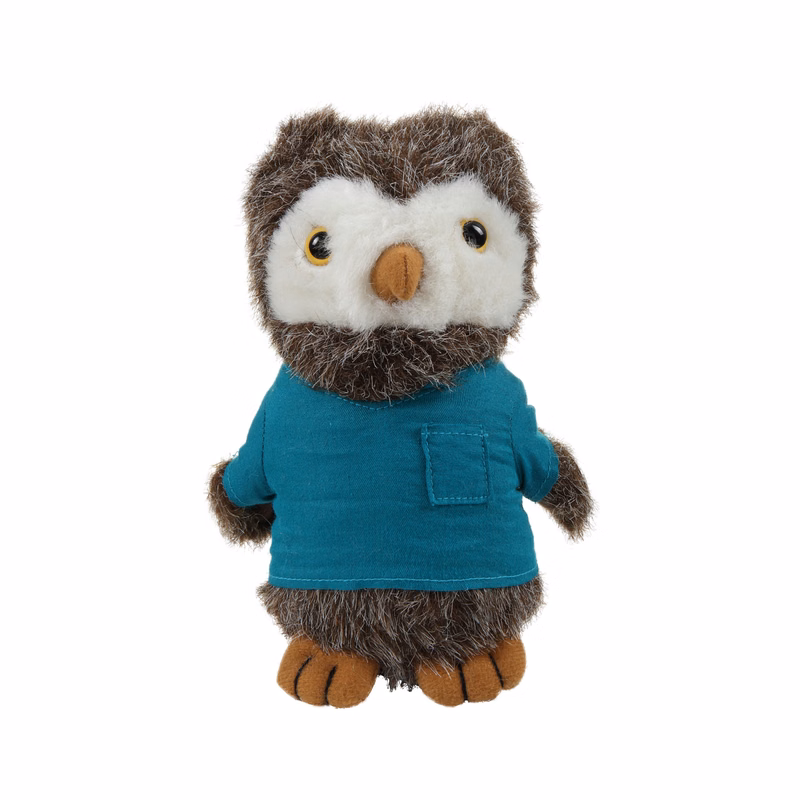 Soft Plush Standing Owl with Medical Scrub