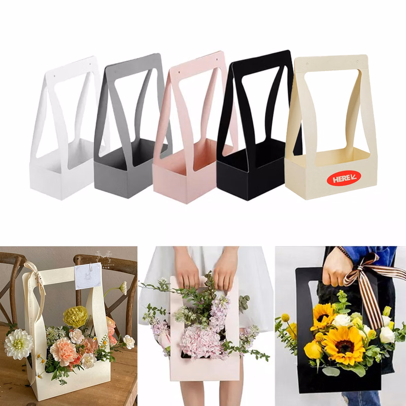 Elegant Reusable Flower Folding Tote Box