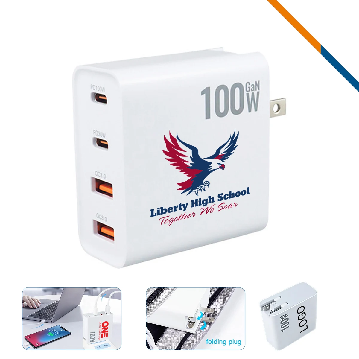 Rosafe 4-Port Wall Charger 1