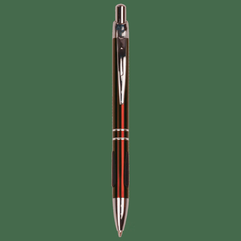 Burgundy with Silver Trim Pen with Gripper