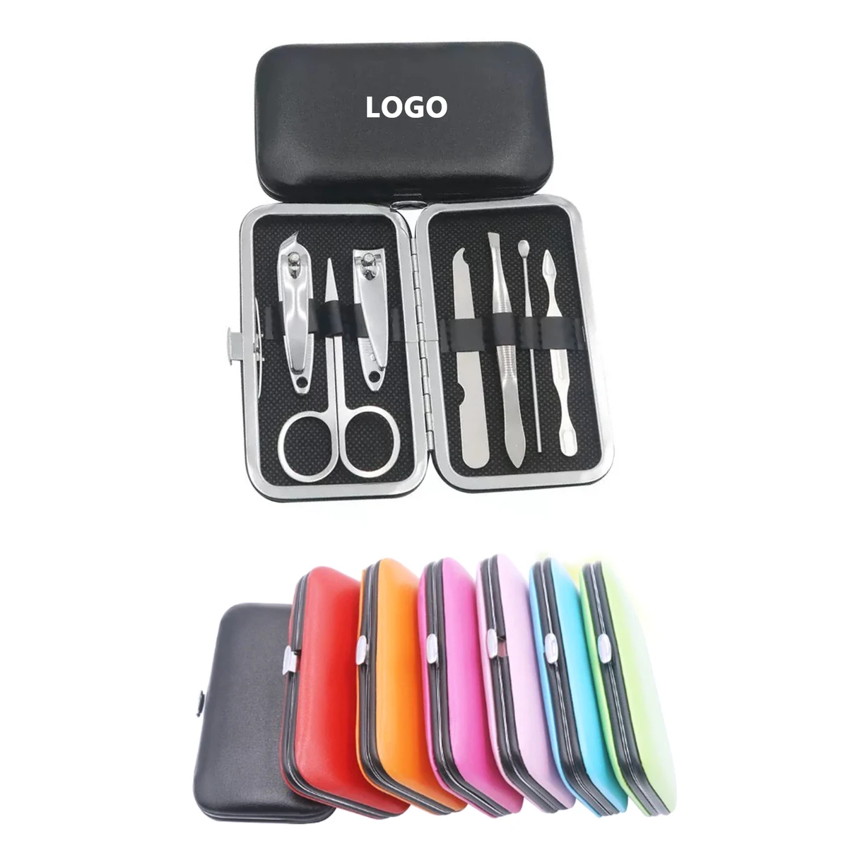 PVC Leather Manicure Seven-Piece Set 1