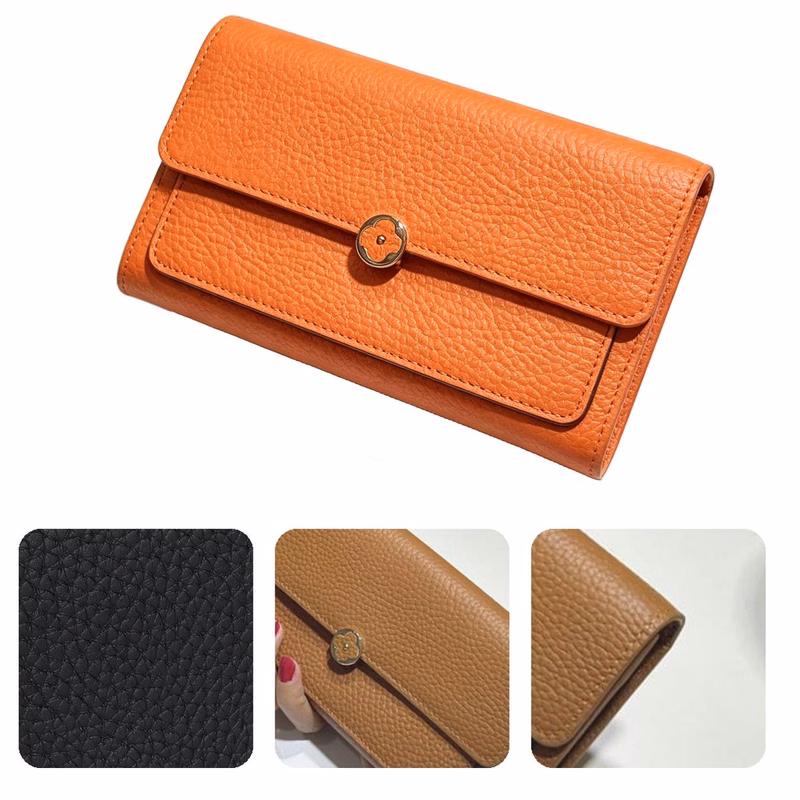 Genuine Leather Long Ladies Organizer Wallet