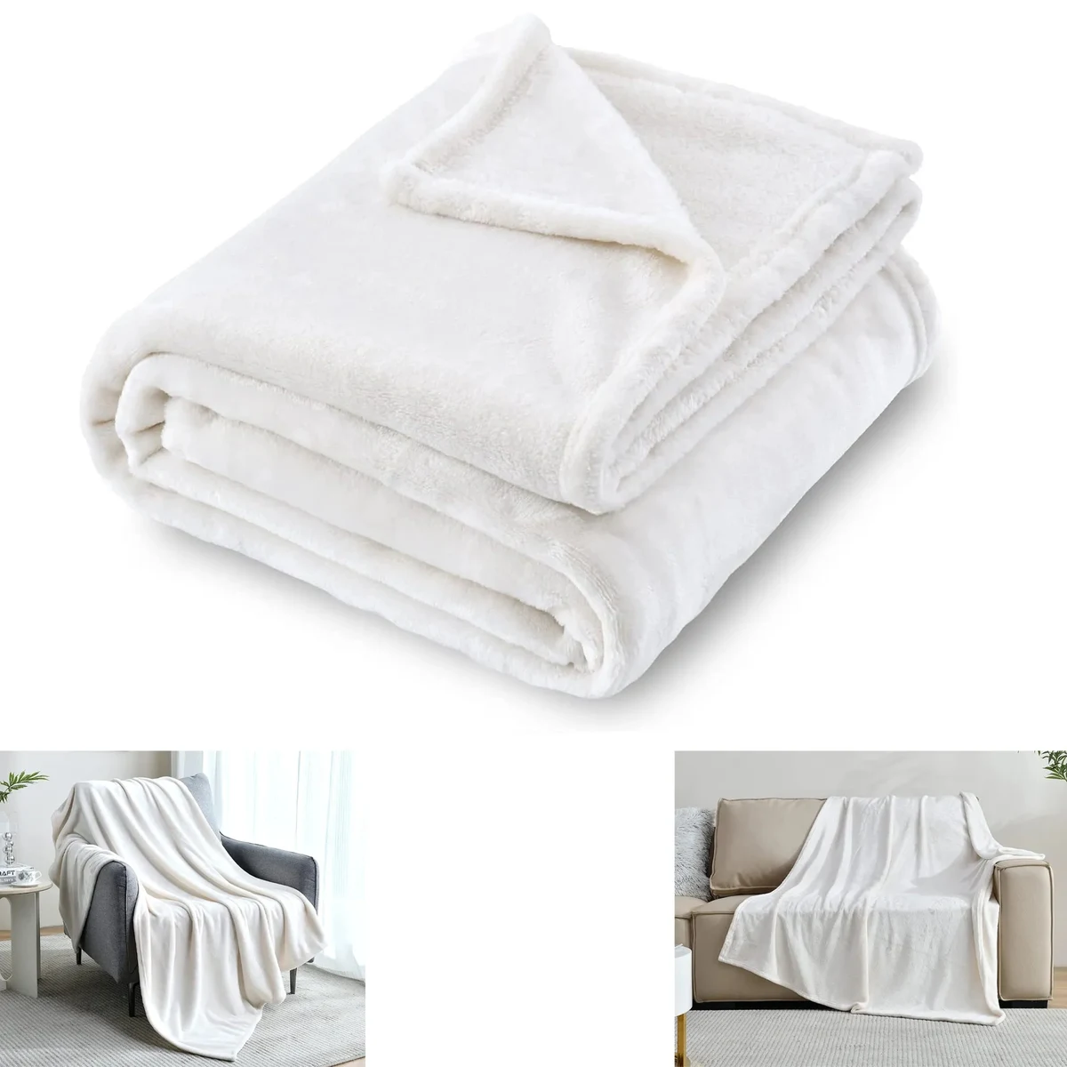 50" x 60" All Season Super Soft Cozy Flannel Fleece Blanket 1