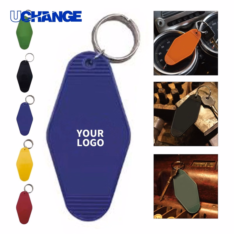 ABS Material Hotel Keychain Tag with Vintage Style Design