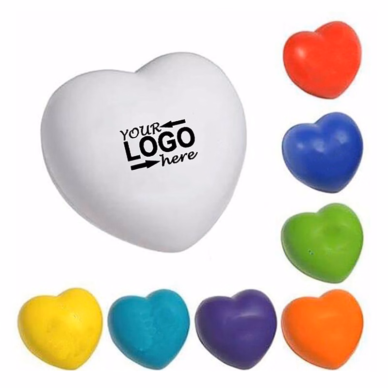Heart-Shaped PU Foam Stress Ball