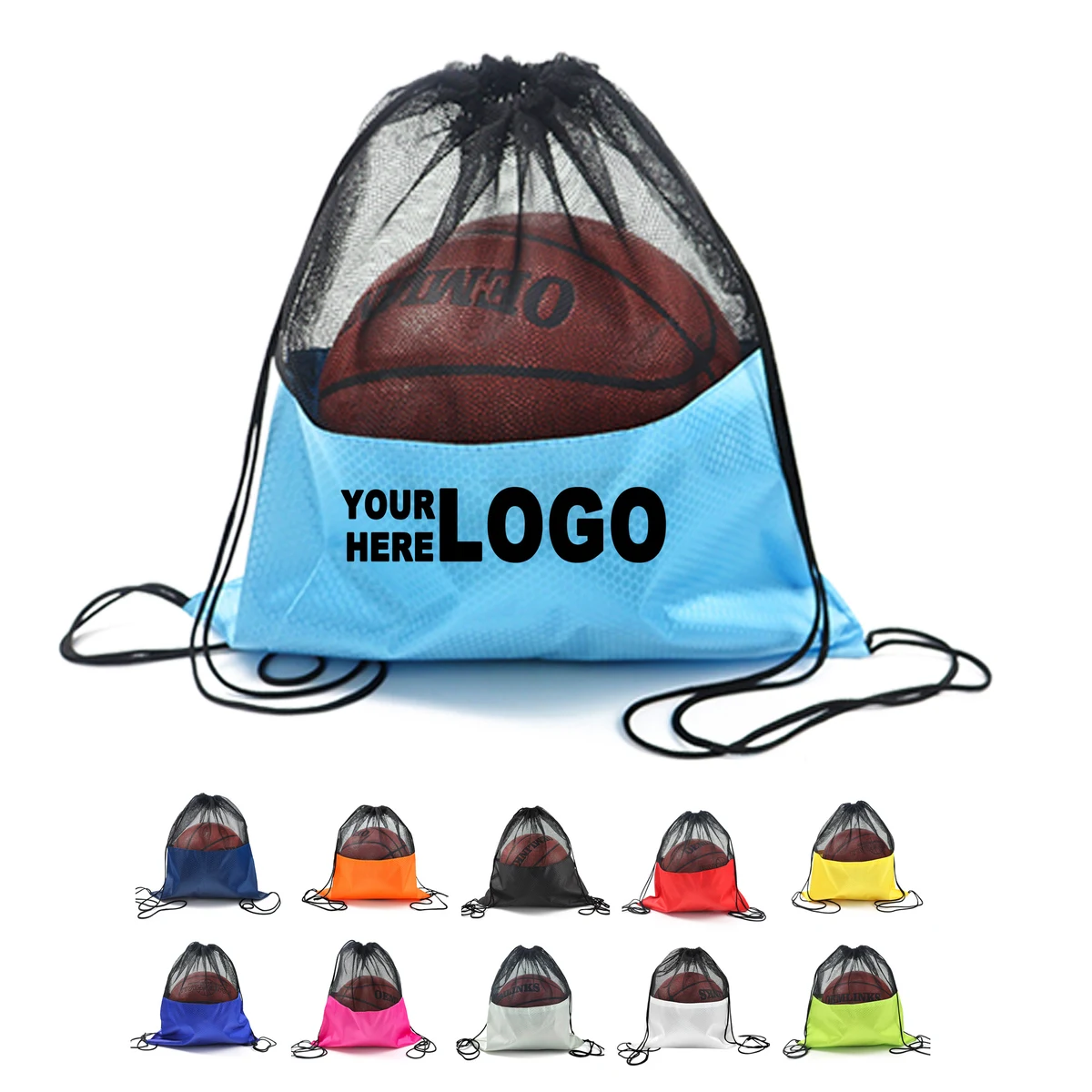 Mesh Drawstring Cinch Bag 1